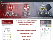 Tablet Screenshot of molineunited.com